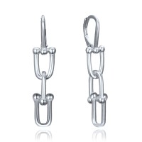 MINET Moderní stříbrné náušnice