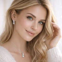 MINET Elegantní stříbrné náušnice se zirkony