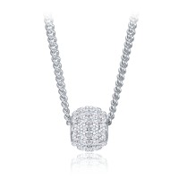 MINET Elegantní stříbrný náhrdelník se zirkonem
