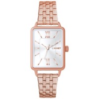 MINET Rosegold dámské hodinky SIENA se rosegold ocelovým řemínkem